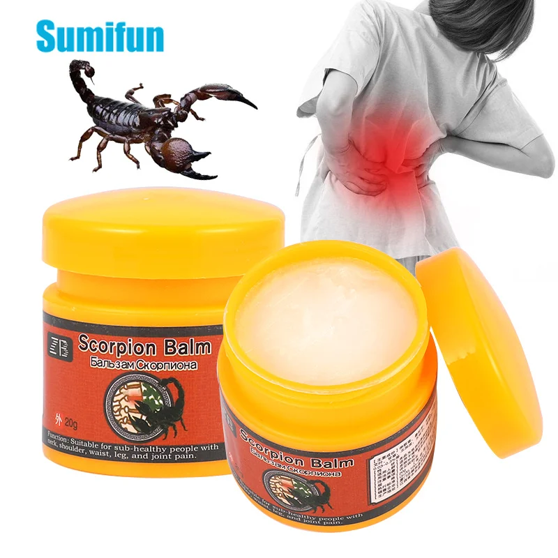 

20g Scorpion Pain Relief Ointment Relieve Muscle Pain Neuralgia Acid Stasis Analgesic Cream Rheumatism Arthritis Heating Patch