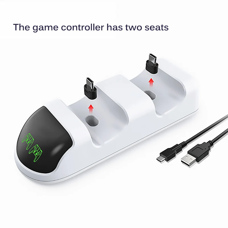 For PS5/PS5 Slim/PS5 Pro Game Controller Dual USB Handle Fast Charging Dock Station Stand Charger LED Indicator | Электроника