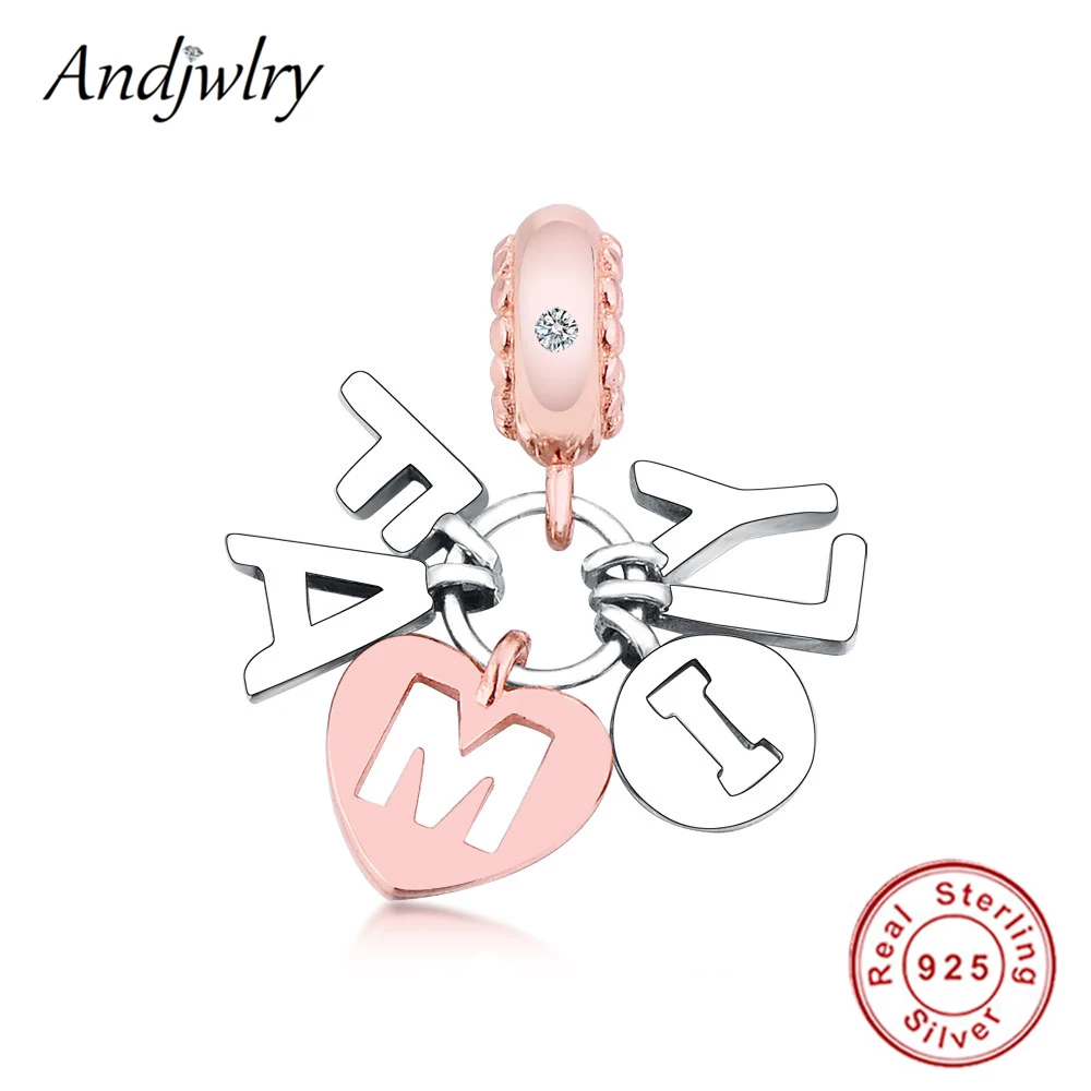 100% 925 Sterling Silver Pendant Letter FAMILY Dangle Fit Original Pandora Charms Bracelet Berloque Charm For Mother's Day Gift
100% 925 Sterling Silver Pendant Letter FAMILY Dangle Fit Original Pandora Charms Bracelet Berloque Charm For Mother's Day Gift