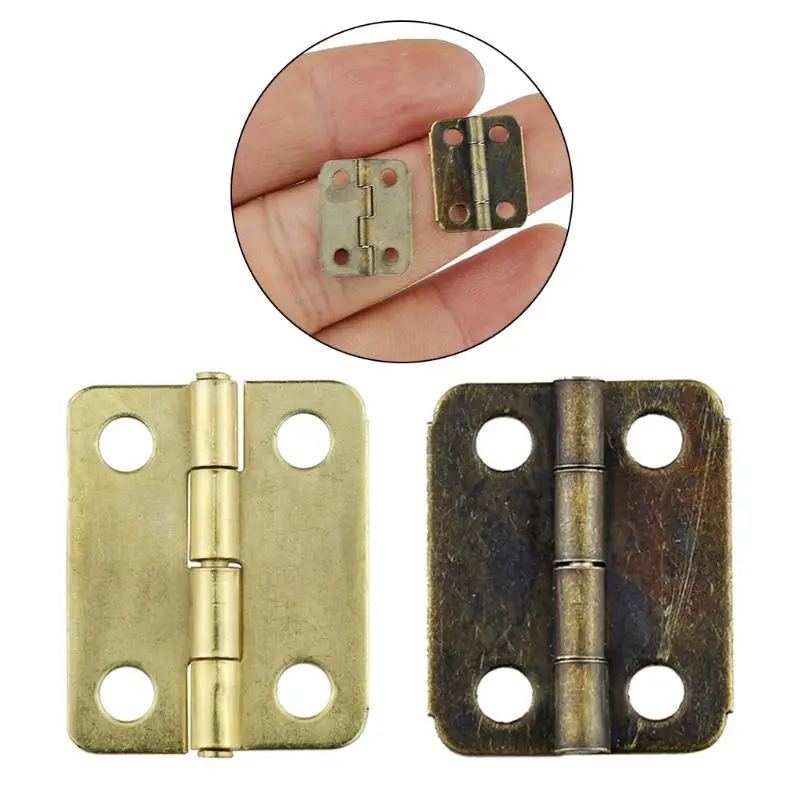 28EB 50PCS 16x13mm Antique Bronze/Gold Cabinet Hinges Jewelry Box Small Hinge Furniture Fittings Accessories
28EB 50PCS 16x13mm Antique Bronze/Gold Cabinet Hinges Jewelry Box Small Hinge Furniture Fittings Accessories
