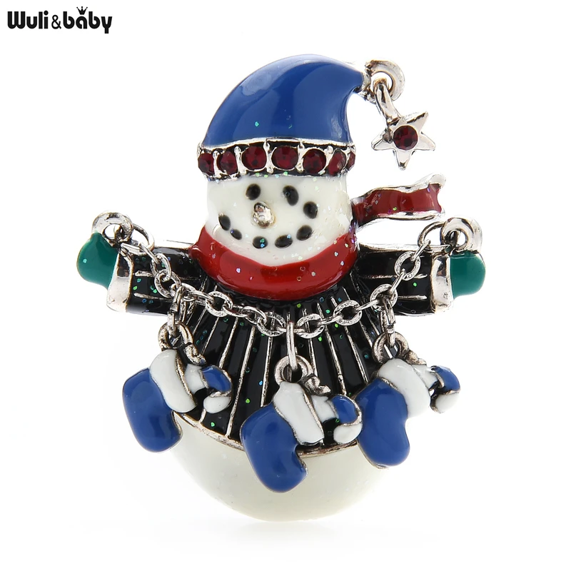 Wuli&baby Vintage Lovely Snowman Brooches For Women Chain Socks Christmas New Year Brooch Pin Winter Gifts
Wuli&baby Vintage Lovely Snowman Brooches For Women Chain Socks Christmas New Year Brooch Pin Winter Gifts