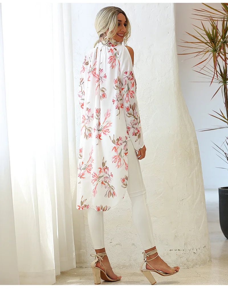 2021 European American women's summer fashion round neck printed raglan sleeves sunscreen chiffon shirt blusas mujer
2021 European American women's summer fashion round neck printed raglan sleeves sunscreen chiffon shirt blusas mujer