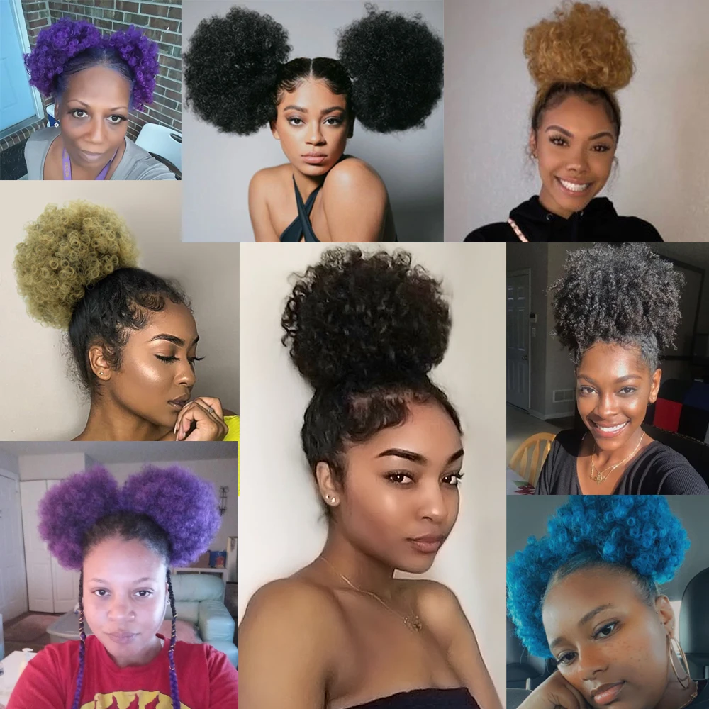 Afro Hair Puff Short Drawstring Ponytail Hair Bun Chignon Synthetic Kinky Curly Ponytail Wrap On Hair Pieces For Women
Afro Hair Puff Short Drawstring Ponytail Hair Bun Chignon Synthetic Kinky Curly Ponytail Wrap On Hair Pieces For Women
