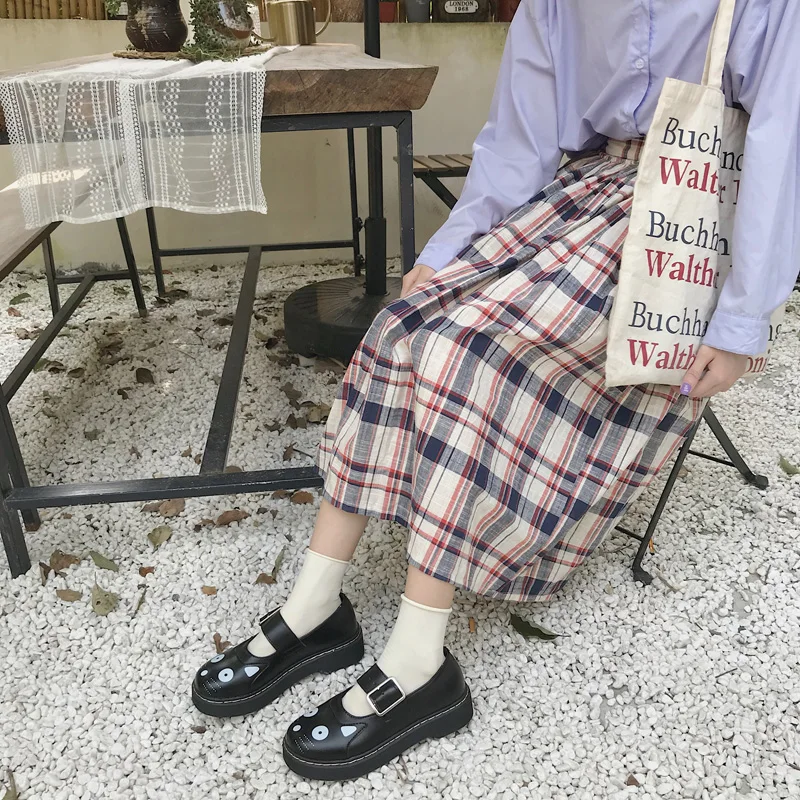 Kawaii Anime Lolita Women's Loli Shoes Korean Summer Japanese Jk Button Round Head Mary Jane Black Cat Style Harajuku Cute Cos
Kawaii Anime Lolita Women's Loli Shoes Korean Summer Japanese Jk Button Round Head Mary Jane Black Cat Style Harajuku Cute Cos