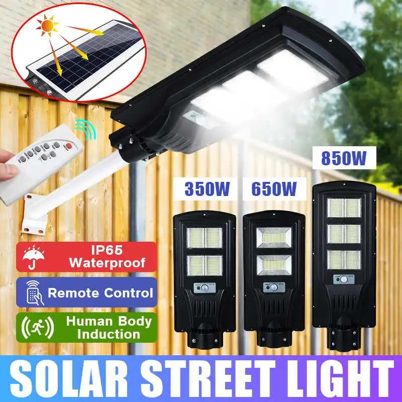 IP65 350W/650W/850W LED Outdoor Lighting Wall Lamp Solar Street Light Solar Powered Radar Motion Light Control for Garden
IP65 350W/650W/850W LED Outdoor Lighting Wall Lamp Solar Street Light Solar Powered Radar Motion Light Control for Garden