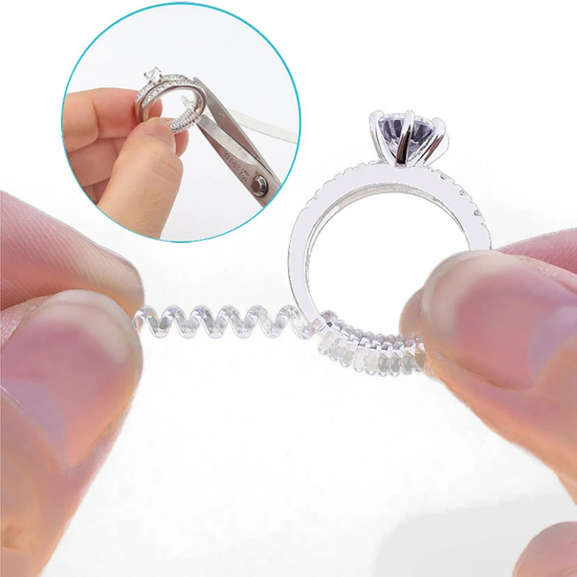 Transparent Ring Spring Rope Size Adjustment Invisible Ring Sizer Wrap Ring Change Small Circle Jewelry Accessories
Transparent Ring Spring Rope Size Adjustment Invisible Ring Sizer Wrap Ring Change Small Circle Jewelry Accessories