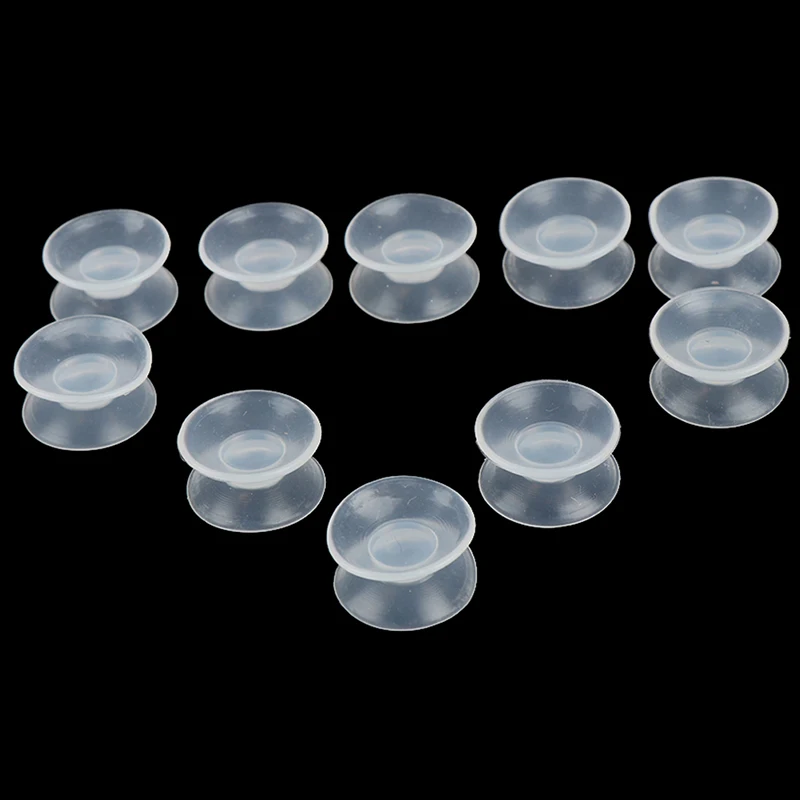 

10Pcs New Double Sided Suction Cup-Sucker Pads For Glass Suction Cup Pvc Plastic Small Suction Cup Without Trace Plastic