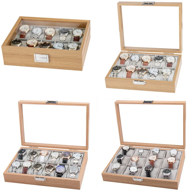 10/12 Grids Wooden Watch Box Rosewood Watch Case Holder Organizer for Men Watch Women Jewelry Boxes Birthday Gift
10/12 Grids Wooden Watch Box Rosewood Watch Case Holder Organizer for Men Watch Women Jewelry Boxes Birthday Gift