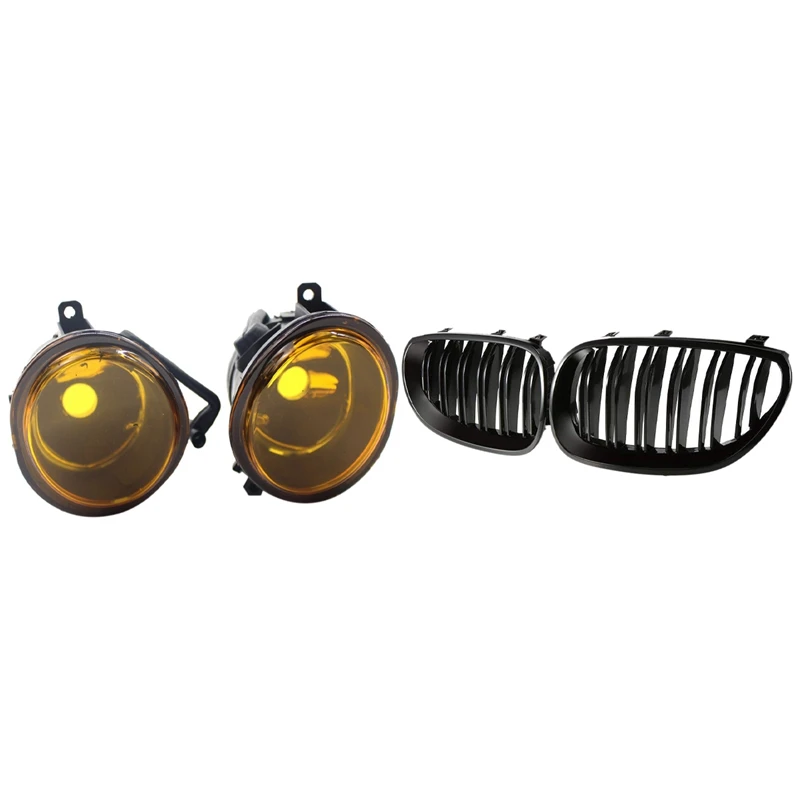 For-Bmw E39 Yellow Lens Pair Bumper Fog Light Lamp Replacement & Front Bumper Hood Kidney Grill for BMW 5 Series E60 E61
For-Bmw E39 Yellow Lens Pair Bumper Fog Light Lamp Replacement & Front Bumper Hood Kidney Grill for BMW 5 Series E60 E61