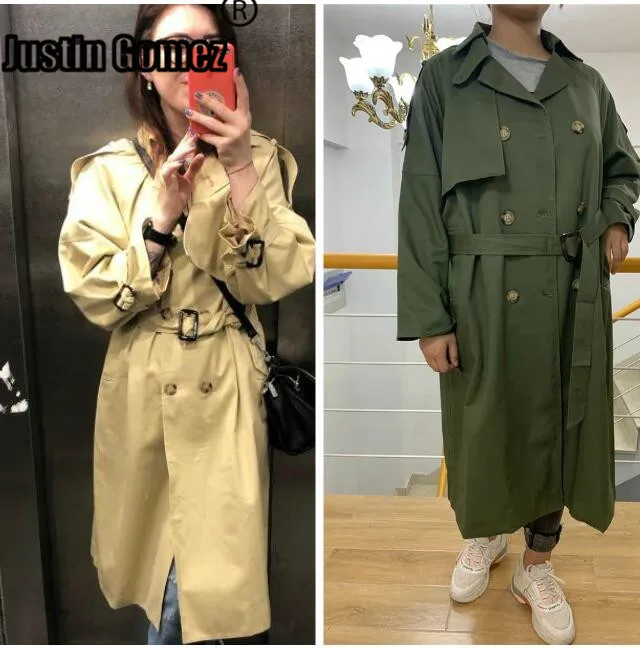 New Design Fashion Women Double Breasted Streetwear Classic Trench Coat Brand Spring Fall Outwear Simple Long Coat Windbreaker
New Design Fashion Women Double Breasted Streetwear Classic Trench Coat Brand Spring Fall Outwear Simple Long Coat Windbreaker