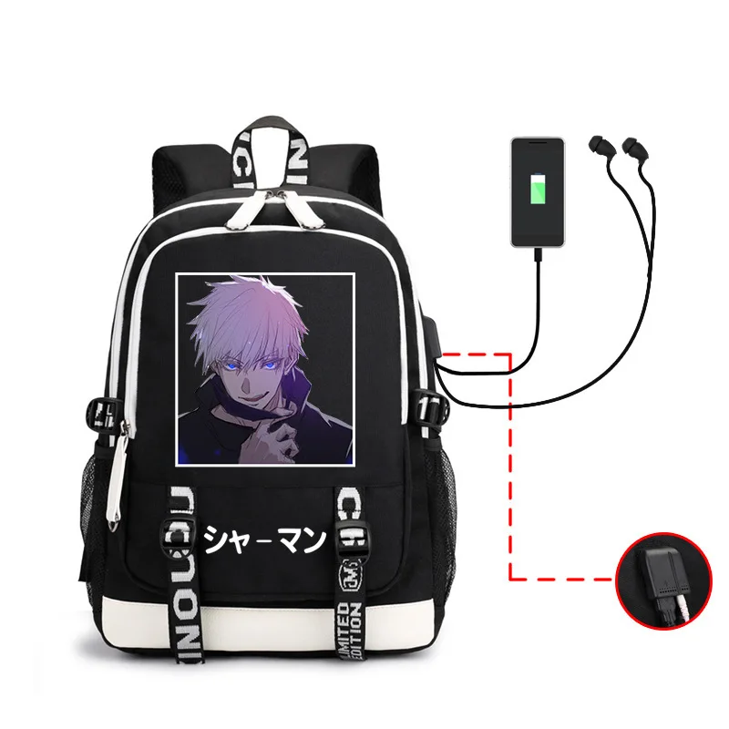 Jujutsu Kaisen Backpack Anime Plus Ultra Multifunction USB Charging Laptop Shoulder Unisex Travel School Bags For Teenage Girl
Jujutsu Kaisen Backpack Anime Plus Ultra Multifunction USB Charging Laptop Shoulder Unisex Travel School Bags For Teenage Girl
