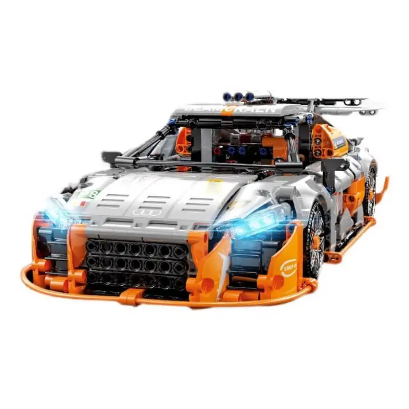 The1:14 масштаб R8 оранжевая супер-быстрая Гоночная машина 10215 модель строительных блоков конструктор технический набор Форсаж игрушки для дет...
The1:14 масштаб R8 оранжевая супер-быстрая Гоночная машина 10215 модель строительных блоков конструктор технический набор Форсаж игрушки для дет...