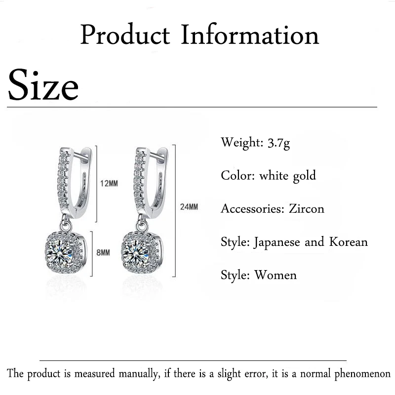 High Quality Fashion Crystal Earrings Shining Zircon Women's Earrings Classic Geometric Women's Jewelry New 2021
High Quality Fashion Crystal Earrings Shining Zircon Women's Earrings Classic Geometric Women's Jewelry New 2021