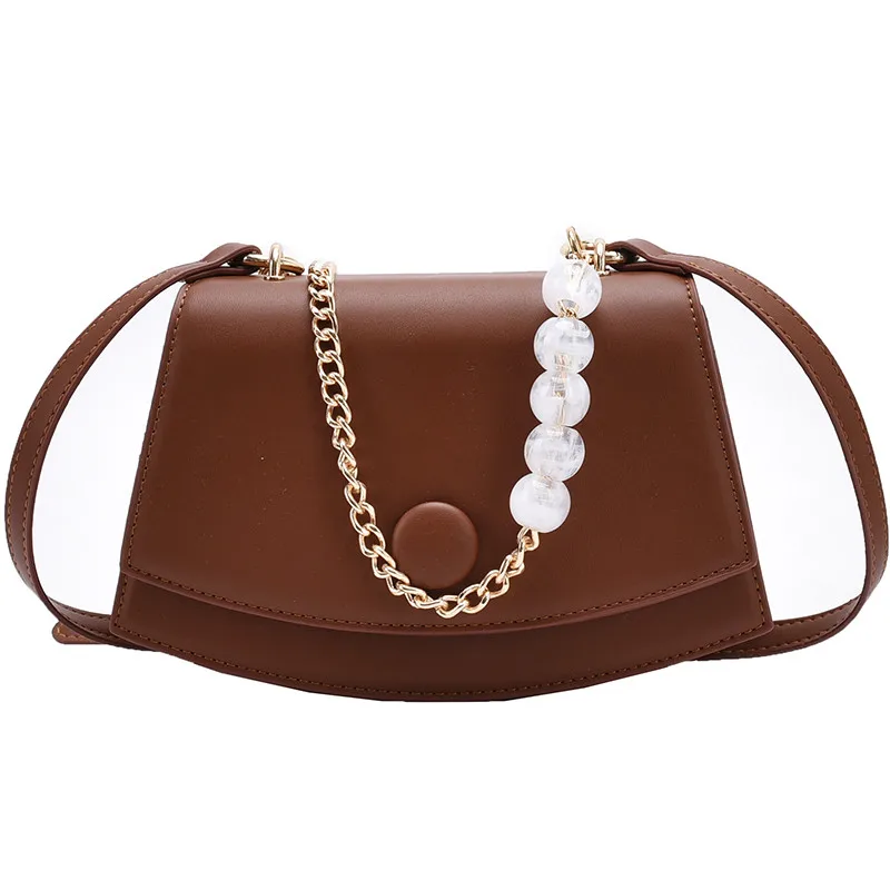 Fashion PU Leather Small Crossbody Bags For Women 2021 New Beaded Chain Handbags Ladies Shoulder Messenger Bags Female Purses
Fashion PU Leather Small Crossbody Bags For Women 2021 New Beaded Chain Handbags Ladies Shoulder Messenger Bags Female Purses