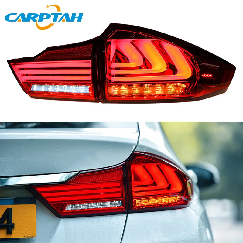Car Styling Tail Lights Taillight For Honda City Grace 2015 - 2018 Rear Lamp DRL + Dynamic Turn Signal + Reverse + BrakeLED
Car Styling Tail Lights Taillight For Honda City Grace 2015 - 2018 Rear Lamp DRL + Dynamic Turn Signal + Reverse + BrakeLED