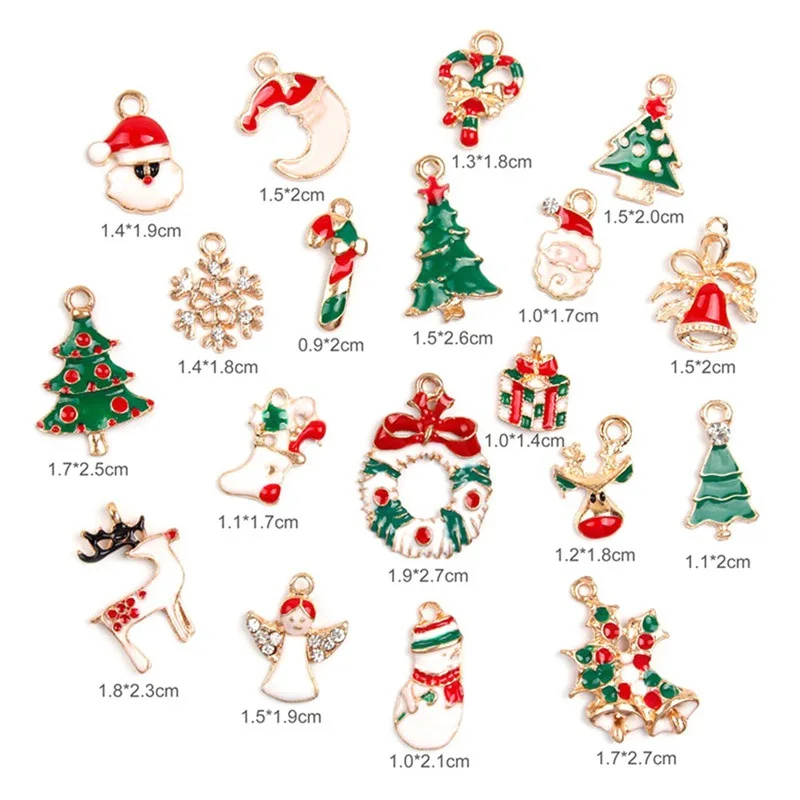 1 Pack 19pcs Mix Style Christmas Enamel Beads Pendants Charms Craft for DIY Decoration Neckalce Earring Key Chain Jewelry Making
1 Pack 19pcs Mix Style Christmas Enamel Beads Pendants Charms Craft for DIY Decoration Neckalce Earring Key Chain Jewelry Making