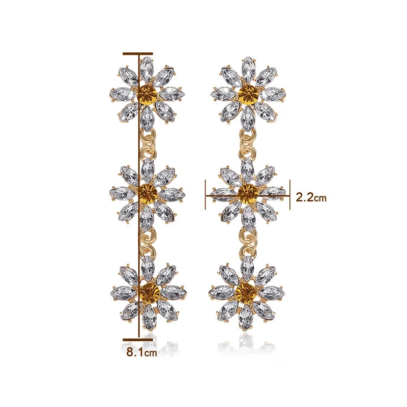 Korean Elegant Yellow Crystal Flower Petal Tassel Drop Earrings For Women Students Fashion Party Pendientes Jewelry
Korean Elegant Yellow Crystal Flower Petal Tassel Drop Earrings For Women Students Fashion Party Pendientes Jewelry