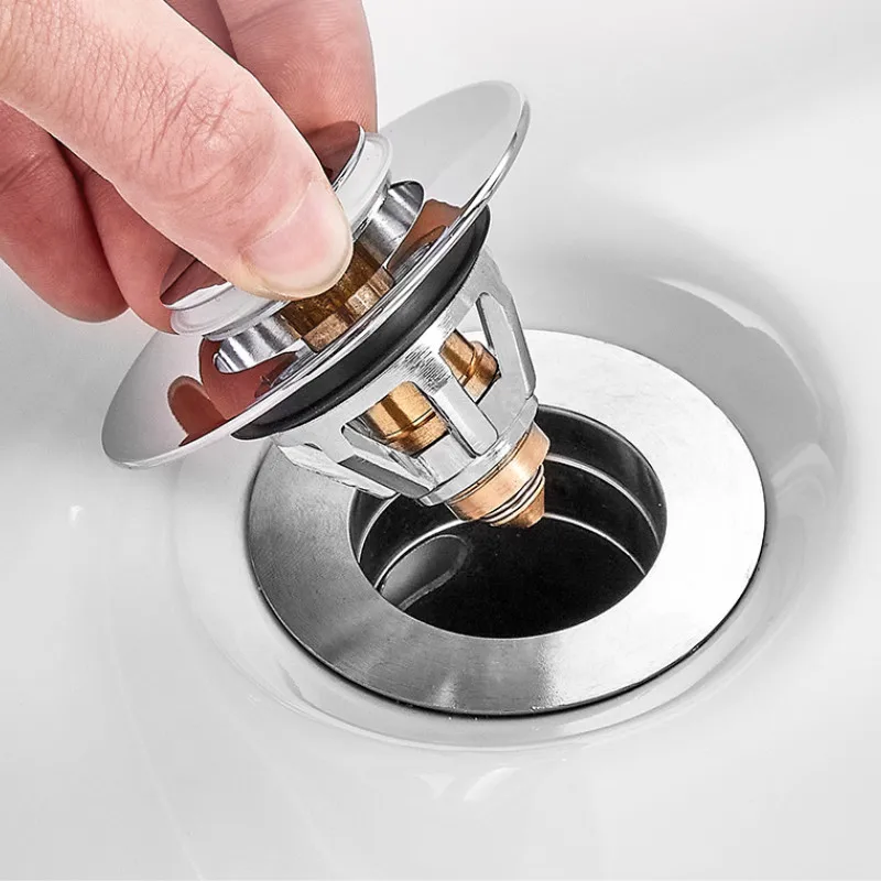 Stainless Steel Bounce Core Push-type Drain Filter Universal Wash Basin Push-type Hair Catcher Sink Bathtub Plug Trap
Stainless Steel Bounce Core Push-type Drain Filter Universal Wash Basin Push-type Hair Catcher Sink Bathtub Plug Trap