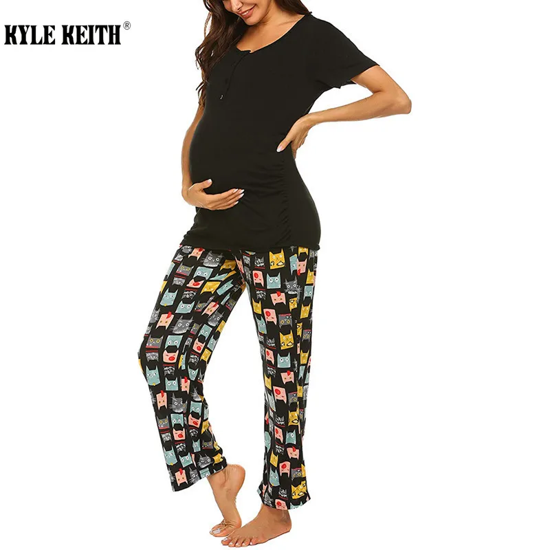 Maternity Nursing Pajamas Casual Short Sleeve Adjustable Tops and Pants Set Nursing Homewear Pregnancy Clothes Ropa Embarazada
Maternity Nursing Pajamas Casual Short Sleeve Adjustable Tops and Pants Set Nursing Homewear Pregnancy Clothes Ropa Embarazada