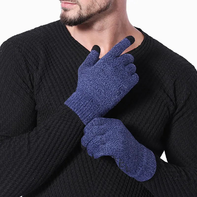 Winter Men Knitted Gloves Touch Screen High Quality Male Mitten Thicken Warm Wool Cashmere Solid Men Business Gloves Autumn
Winter Men Knitted Gloves Touch Screen High Quality Male Mitten Thicken Warm Wool Cashmere Solid Men Business Gloves Autumn