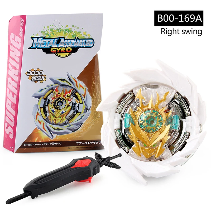 Вращающиеся игрушки Beyblades с деталями, пусковая установка с двусторонней линейкой и цветной коробкой
Вращающиеся игрушки Beyblades с деталями, пусковая установка с двусторонней линейкой и цветной коробкой
