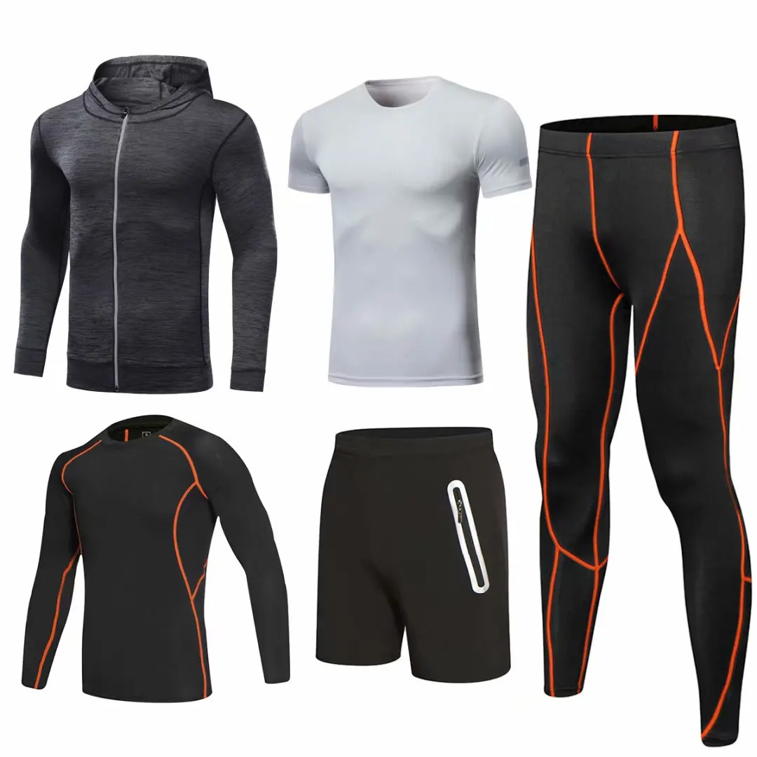 Sports Tracksuit Running Clothes For Men's 5 pieces Compression Jogging Homme Set Basketball Tights Suits Gym Fitness Sportswear
Sports Tracksuit Running Clothes For Men's 5 pieces Compression Jogging Homme Set Basketball Tights Suits Gym Fitness Sportswear
