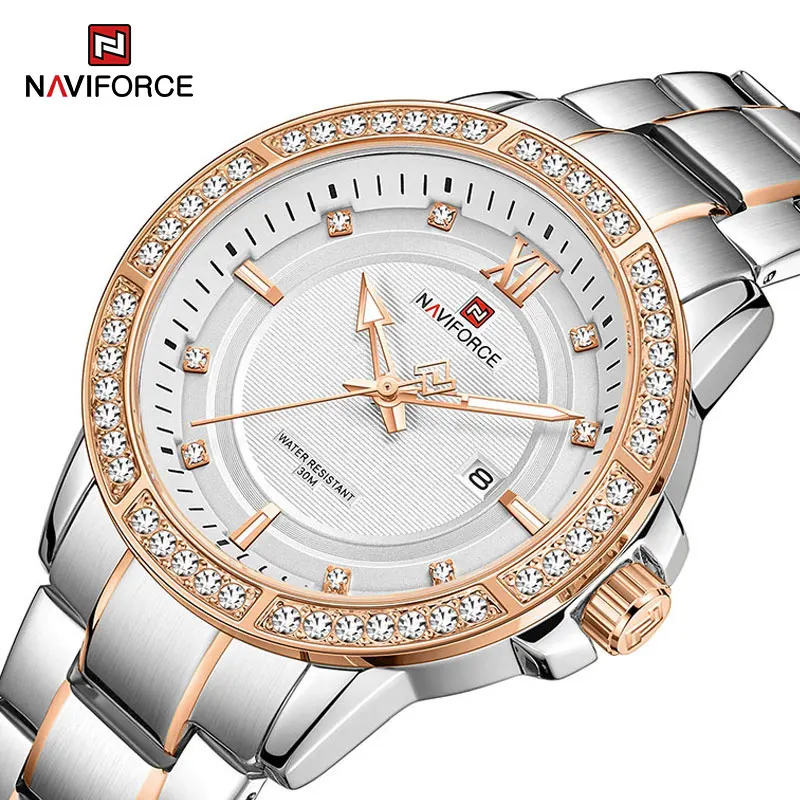Роскошные Брендовые Часы NAVIFORCE с бриллиантами для мужчин, модные повседневные мужские наручные часы со стальным ремешком, водонепроницаемы...
Роскошные Брендовые Часы NAVIFORCE с бриллиантами для мужчин, модные повседневные мужские наручные часы со стальным ремешком, водонепроницаемы...