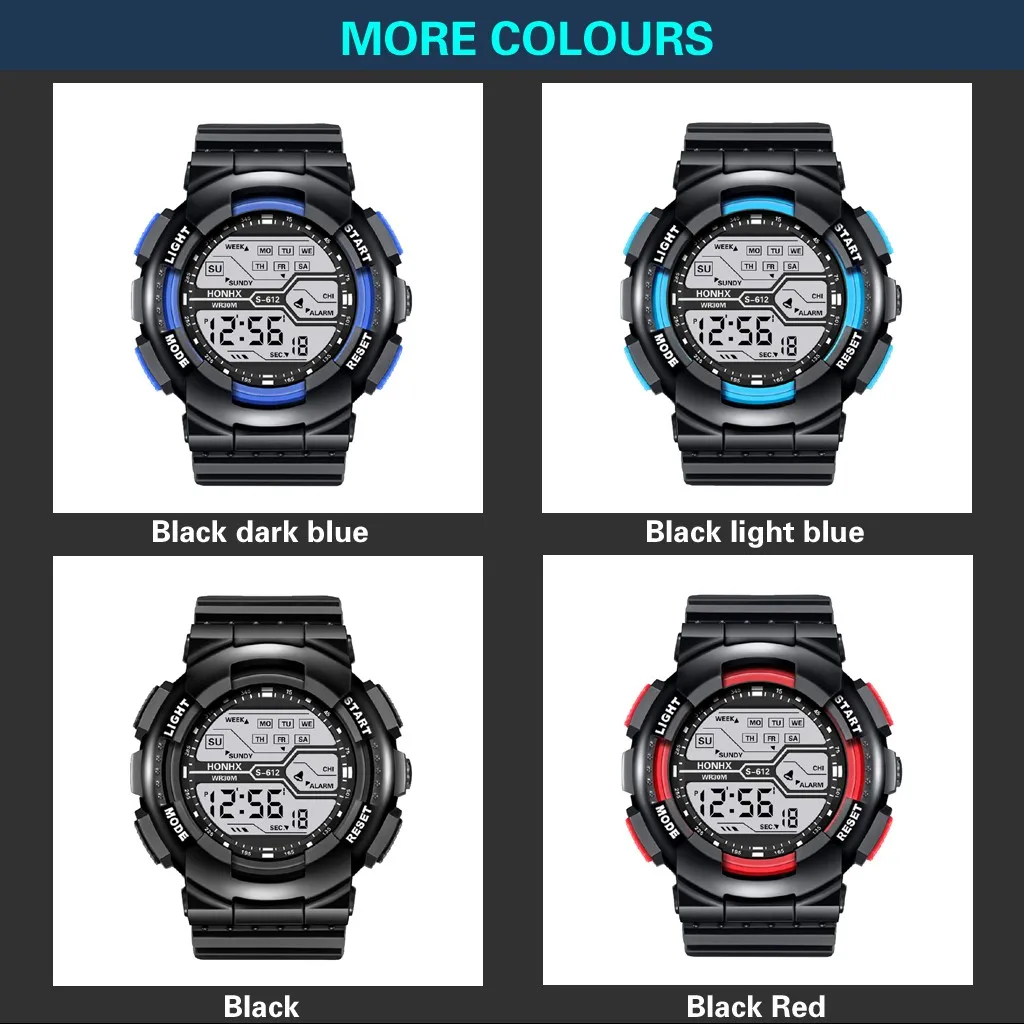 Men Fashion Waterproof Digital Wristwatches Male Men's Boy Lcd Digital Stopwatch Date Rubber Sport Wrist Watch Relogio Masculino
Men Fashion Waterproof Digital Wristwatches Male Men's Boy Lcd Digital Stopwatch Date Rubber Sport Wrist Watch Relogio Masculino