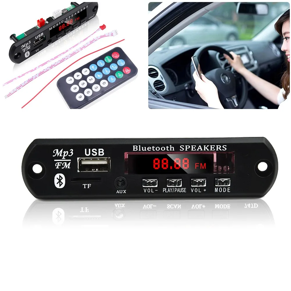 Плата 12 В 2*25 Вт декодер 87,5-107,5 МГц усилитель Bluetooth 5,0 автомобильное FM-радио
Плата 12 В 2*25 Вт декодер 87,5-107,5 МГц усилитель Bluetooth 5,0 автомобильное FM-радио