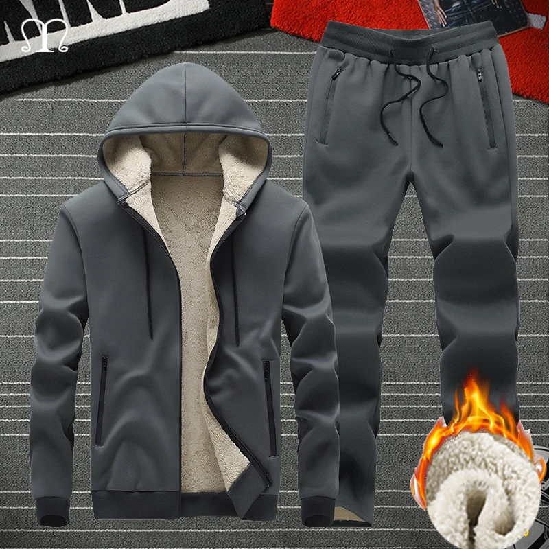 Winter Men Casual Tracksuit Fashion Warm Thick Jackets Coats Male Brand Joggers Mens Clothing Set Two Pieces Sweatsuit Men 4XL
Winter Men Casual Tracksuit Fashion Warm Thick Jackets Coats Male Brand Joggers Mens Clothing Set Two Pieces Sweatsuit Men 4XL