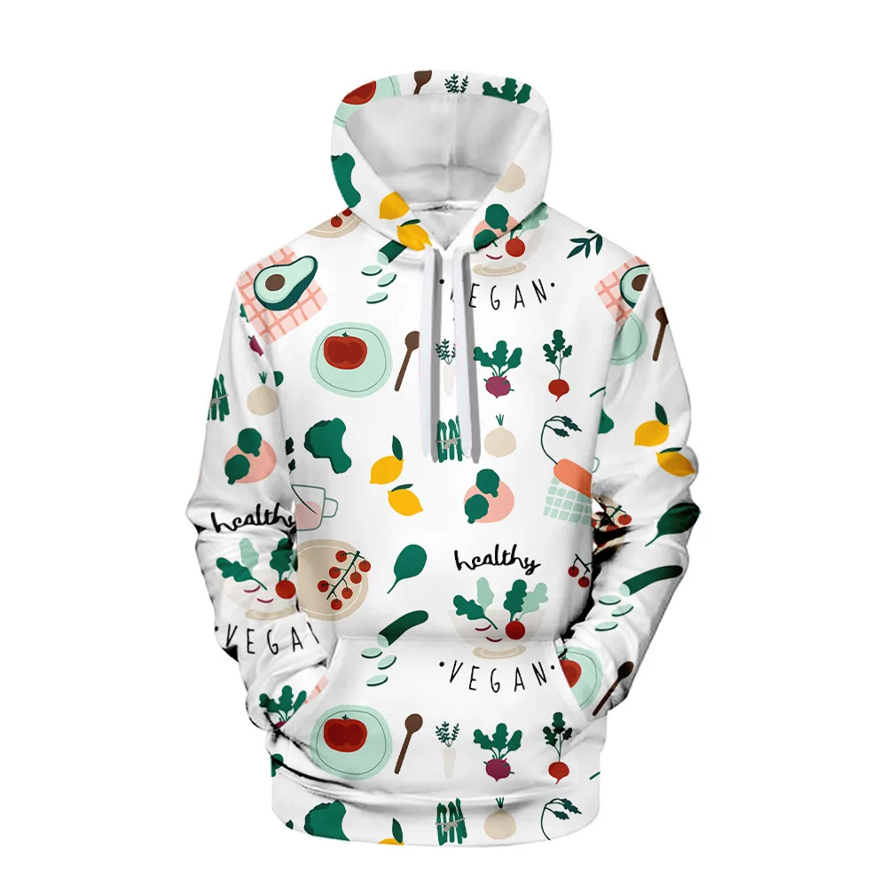 New Product 3D Vegetable Color Printing and Fleece Cosplay Male Pattern Hooded Jacket
New Product 3D Vegetable Color Printing and Fleece Cosplay Male Pattern Hooded Jacket
