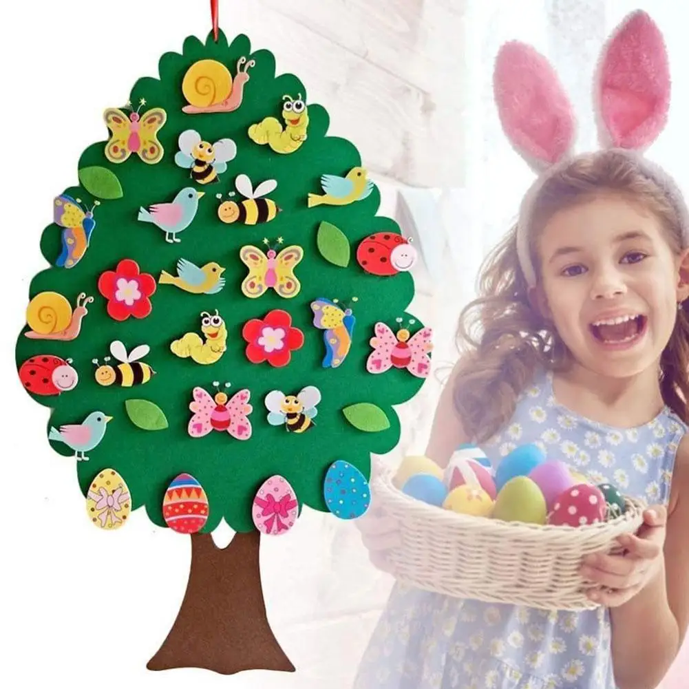Felt Tree Pendant Easter Kids Brithday Gift DIY Insect Animal Pendant Educational Toy Cartoon Wall Hanging Xmas for Children 
Felt Tree Pendant Easter Kids Brithday Gift DIY Insect Animal Pendant Educational Toy Cartoon Wall Hanging Xmas for Children