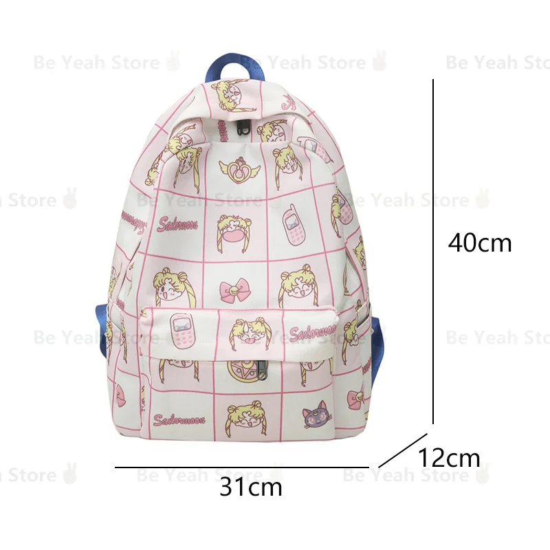 2021 Kawaii Sailor Moon Print Girls Backpack Japanese Anime Sailor Moon Pink School Bag Sweet Women Female Outdoor Travel Bags
2021 Kawaii Sailor Moon Print Girls Backpack Japanese Anime Sailor Moon Pink School Bag Sweet Women Female Outdoor Travel Bags