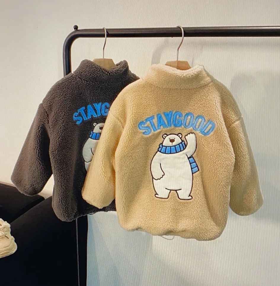 Baby Boys Winter Lamb Velvet Children's Cotton-padded Jacket for Boys 2020 New Boys and Girls Letter Warm Wool Coat Kids Outwear
Baby Boys Winter Lamb Velvet Children's Cotton-padded Jacket for Boys 2020 New Boys and Girls Letter Warm Wool Coat Kids Outwear