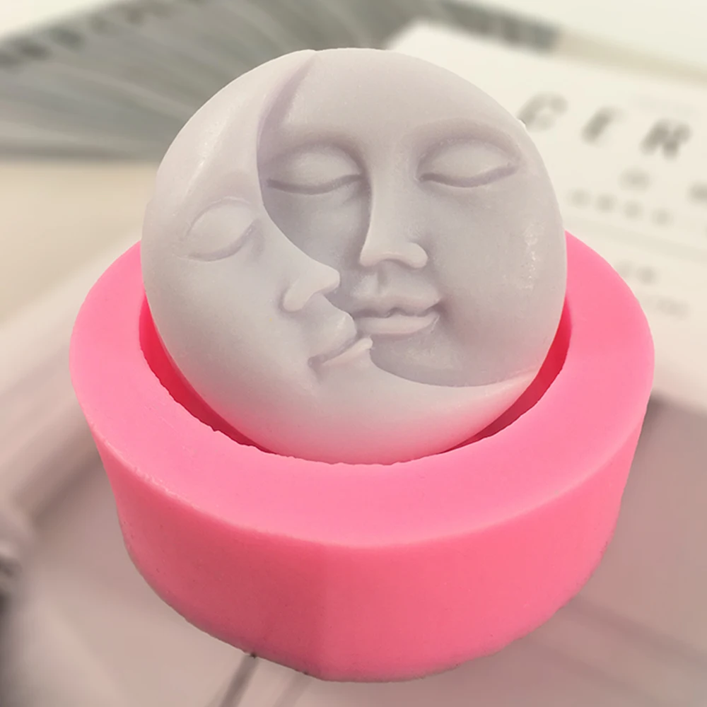 Sun and Moon Face Silicone Mold DIY Candle Making Fondant Chocolate Soap Mold Handmade Polymer Clay Wax Cake Decoration Tools
Sun and Moon Face Silicone Mold DIY Candle Making Fondant Chocolate Soap Mold Handmade Polymer Clay Wax Cake Decoration Tools