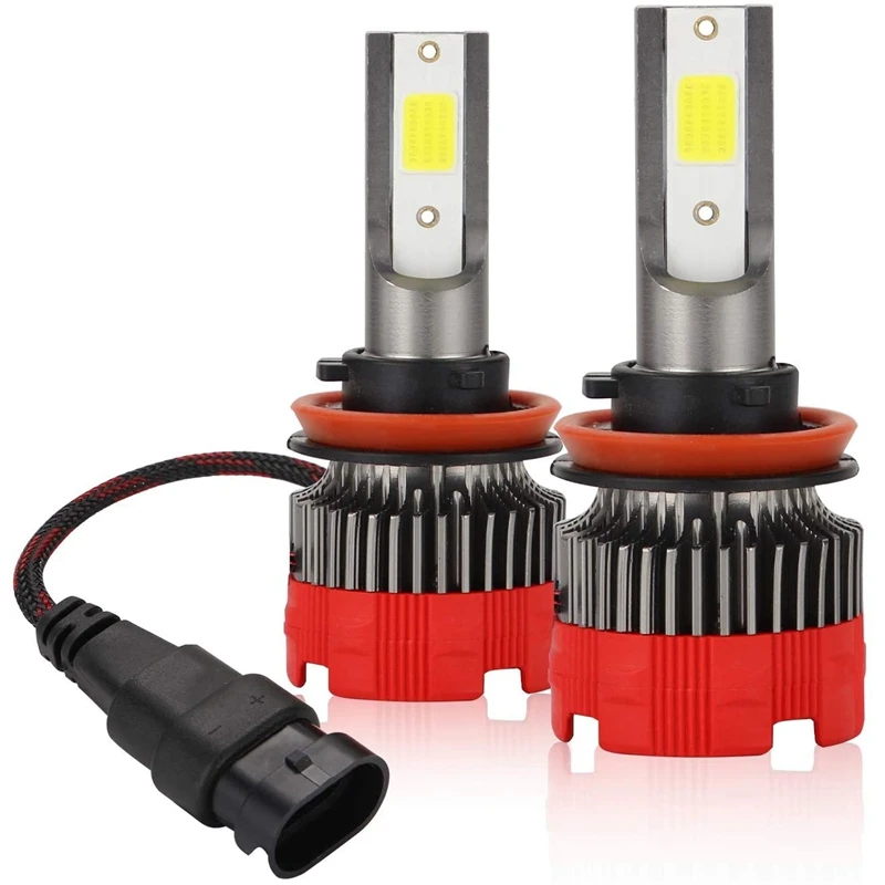 H11 LED Headlight Bulbs 6000K H8 HI/Low Beam 55W 8000 Lumens H9 Fog Lamp Bright Waterproof DOB Kit 2 Lamps 360° Rotation
H11 LED Headlight Bulbs 6000K H8 HI/Low Beam 55W 8000 Lumens H9 Fog Lamp Bright Waterproof DOB Kit 2 Lamps 360° Rotation