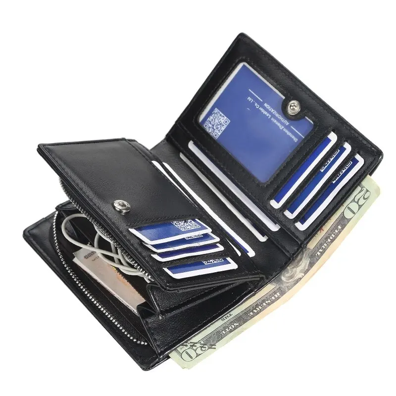 Men Wallets Minimalist Fashion Luxury Card Holder Purse Multifunction Leather Wallet For Male Zipper Wallet With Coin Pocket
Men Wallets Minimalist Fashion Luxury Card Holder Purse Multifunction Leather Wallet For Male Zipper Wallet With Coin Pocket