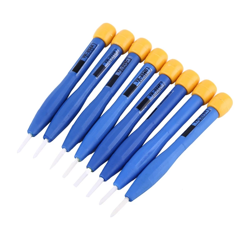8PCS Ceramic Screwdriver Set Adjust Frequency Screwdriver Kit Anti-Static Bits Hand Tools For Circuit Adjustment
8PCS Ceramic Screwdriver Set Adjust Frequency Screwdriver Kit Anti-Static Bits Hand Tools For Circuit Adjustment