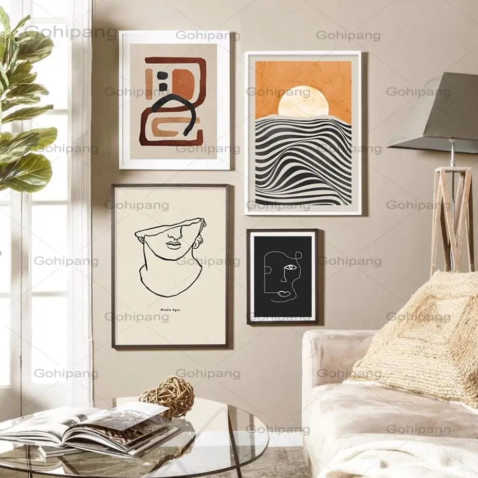 Abstract Sunrise Geometric Head Line Terracotta Canvas Paintings Wall Art Poster Print Pictures for Living Room Home Decoration
Abstract Sunrise Geometric Head Line Terracotta Canvas Paintings Wall Art Poster Print Pictures for Living Room Home Decoration