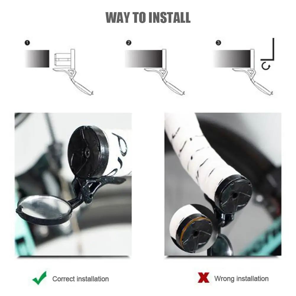 Bicycle Rearview Mirror Bike Equipment Adjustable 360 Degrees Safety Lightweight Reflective Mirror
Bicycle Rearview Mirror Bike Equipment Adjustable 360 Degrees Safety Lightweight Reflective Mirror