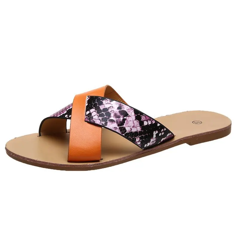 BRKWLYZ 2021 Summer Women Flat Slippers Open Toe Snake Outdoor Beach Slides Casual Female Ladie Mujer Casa
BRKWLYZ 2021 Summer Women Flat Slippers Open Toe Snake Outdoor Beach Slides Casual Female Ladie Mujer Casa