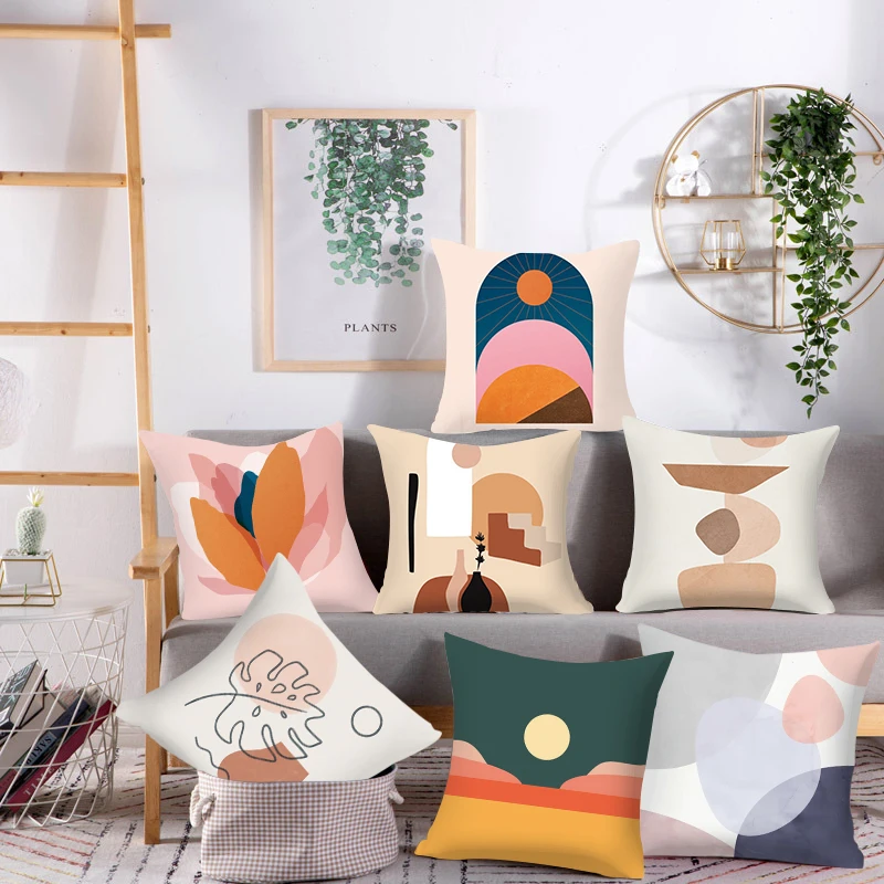 Pink Pillowcase Sun Pillow Case Geometric Cushion Covers Sofa Cushion Cover for Home Sofa Chair Decorative Pillowcases 45*45cm
Pink Pillowcase Sun Pillow Case Geometric Cushion Covers Sofa Cushion Cover for Home Sofa Chair Decorative Pillowcases 45*45cm