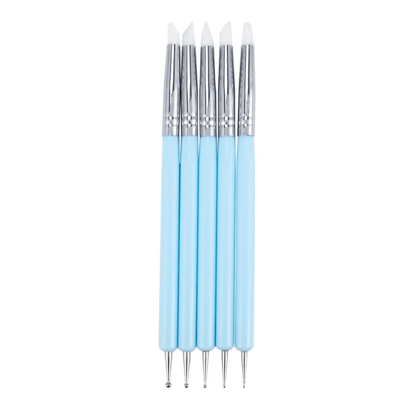 5 X 2 Way Ball Styluses Dotting Tool Silicone Color Shaper Brushes Pen for Polymer Clay Pottery Modeling Sculpture Nail Art
5 X 2 Way Ball Styluses Dotting Tool Silicone Color Shaper Brushes Pen for Polymer Clay Pottery Modeling Sculpture Nail Art