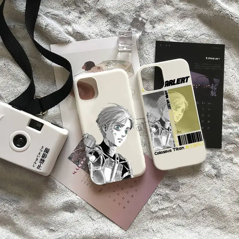 Armin Arlert Attack on Titan Phone Case Candy Color for iPhone 6 7 8 11 12 s mini pro X XS XR MAX Plus
Armin Arlert Attack on Titan Phone Case Candy Color for iPhone 6 7 8 11 12 s mini pro X XS XR MAX Plus