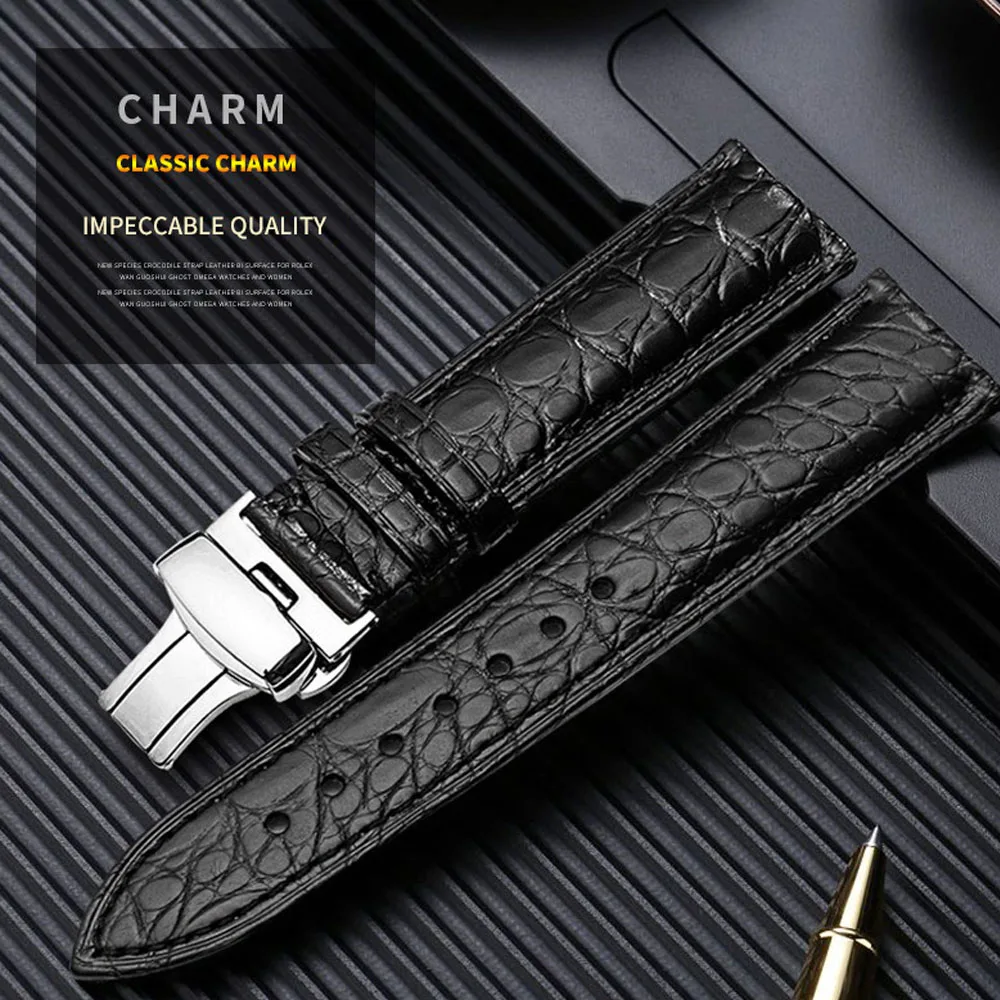 Top Quality Watch band 18mm 19mm 20mm 21mm 22mm Crocodile Leather Strap Suitable for All Brands watch Bracelet Wristband
Top Quality Watch band 18mm 19mm 20mm 21mm 22mm Crocodile Leather Strap Suitable for All Brands watch Bracelet Wristband
