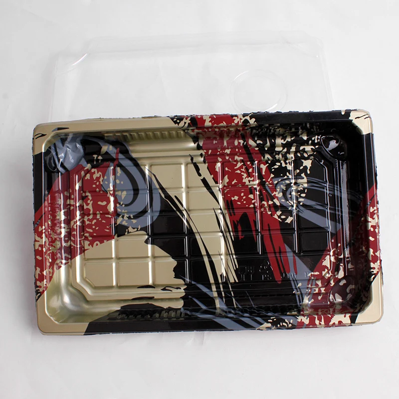 Disposable Rectangle Sushi Food Box Customized Packaging Blister Plastic Sushi Container Takeaway Box Tray on Sale 
Disposable Rectangle Sushi Food Box Customized Packaging Blister Plastic Sushi Container Takeaway Box Tray on Sale