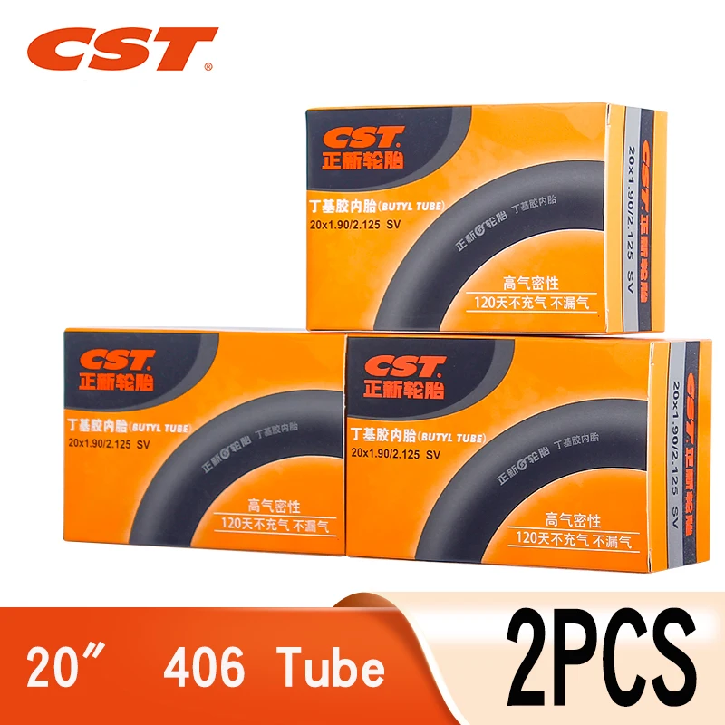 2PCS CST Bike Inner Tubes 20inch 406 20X1.35 Presta Schrader 32mm 48mm 60mm For Small Wheel diameter Folding Bicycle
2PCS CST Bike Inner Tubes 20inch 406 20X1.35 Presta Schrader 32mm 48mm 60mm For Small Wheel diameter Folding Bicycle