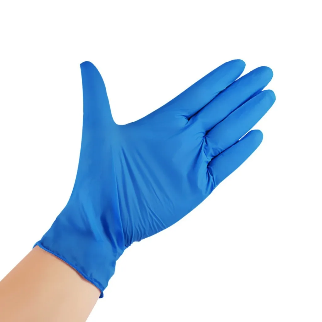 100 шт. одноразовые нитриловые латексные резиновые перчатки для мытья