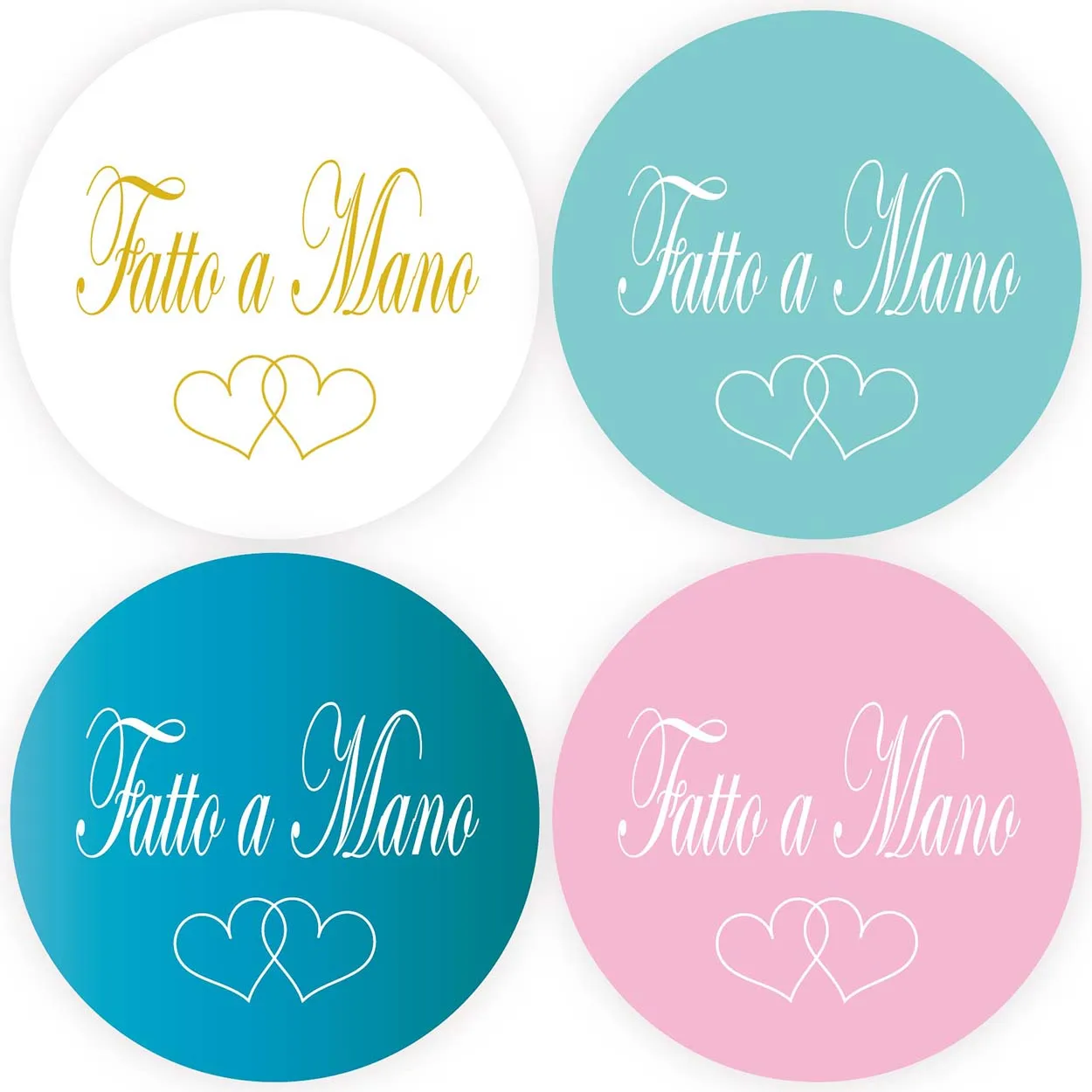 DouxArt 100 Pieces Stickers Label Fatto a Mano with Double Heart, 4cm Colorful Wedding Favors Communion Baptism Envelopes Seals
DouxArt 100 Pieces Stickers Label Fatto a Mano with Double Heart, 4cm Colorful Wedding Favors Communion Baptism Envelopes Seals