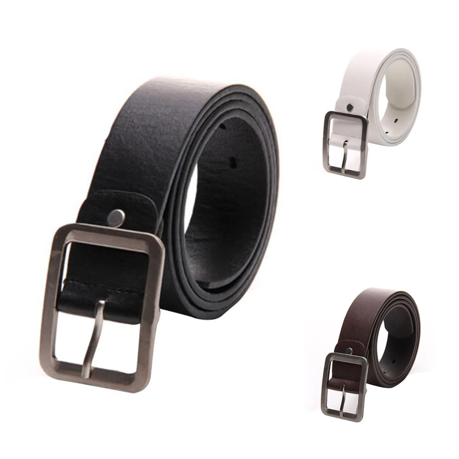 Men's Casual Waistband Belt Faux Leather Belt Buckle Waist Strap Belts White
Men's Casual Waistband Belt Faux Leather Belt Buckle Waist Strap Belts White